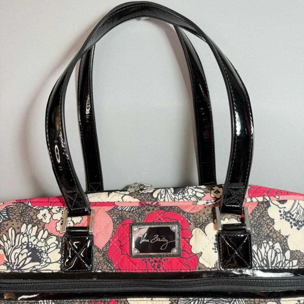 Vera Bradley Weekender Multicolored Floral Quilted Laptop Travel Bag